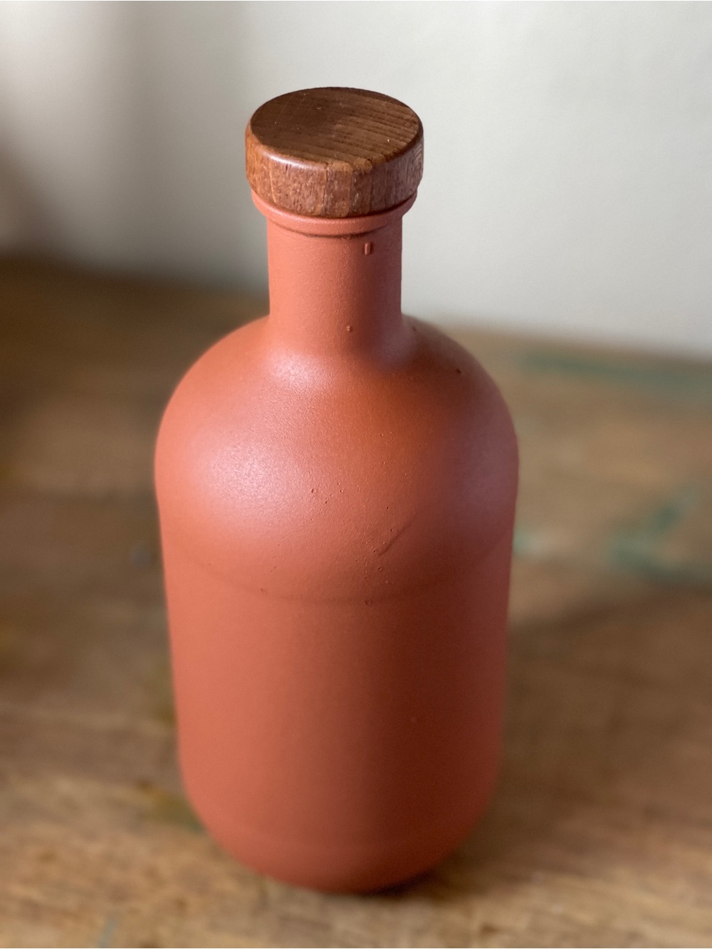 Terracotta jug bottle Vase with stopper decor boho